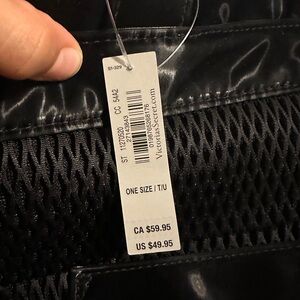 Victoria's Secret Sleek Black Mesh Tote